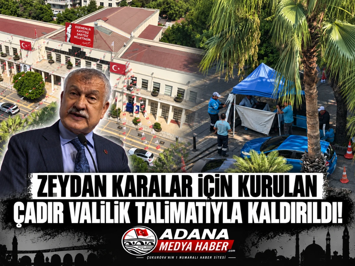 ZEYDAN KARALAR İ&Ccedil;İN KURULAN &Ccedil;ADIR VALİLİK TALİMATIYLA KALDIRILDI!